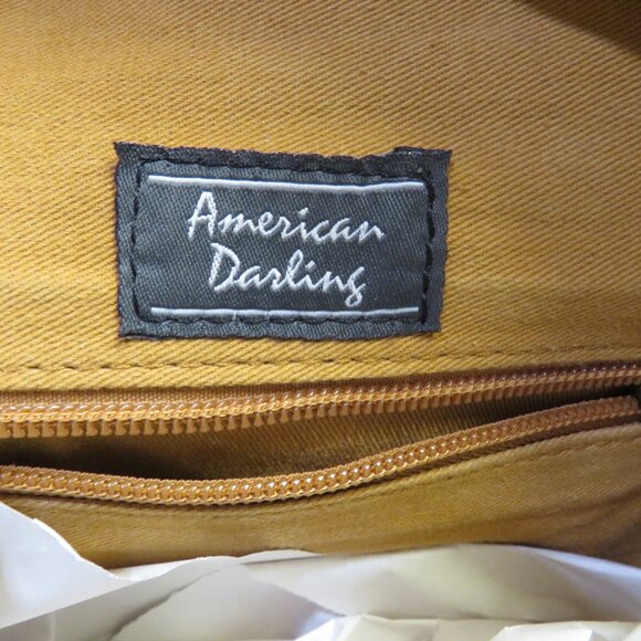 American Darling Brown/White Cowhide Hair-on Backpack Purse Hand Tooled Leather. main image 9